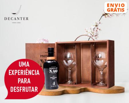 Faça Gin em Casa! Entrega Grátis | Garrafa de Gin NAO + 2 Copos Gin Dry