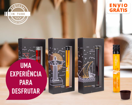 Coffret Vinho e Copos Chocolate - Entrega Grátis | Um Brinde Doce!