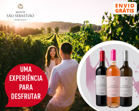 5 Garrafas de Vinho Monte São Sebastião + Visita à Adega & Prova de Vinhos | Entrega Grátis em Casa