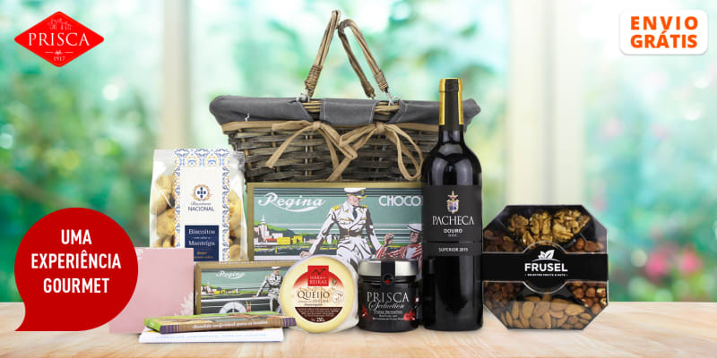 Cesta Casa da Prisca - Entrega Grátis em Casa | 6 Produtos Bem Portugueses
