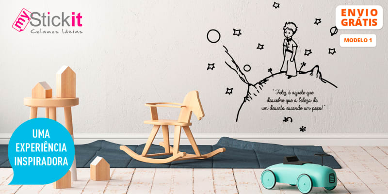 Vinil Decorativo c/ Tema do Principezinho - 8 Modelos à Escolha | Entrega Grátis! MyStickit