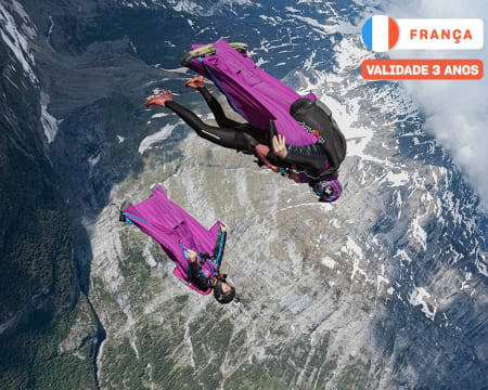 Experiência VIP: Salto Tandem de Wingsuit a 4000m em Grenoble - França | Skyvibration