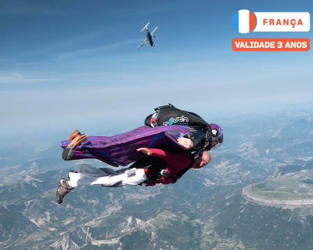 Experiência VIP: Sinta a Adrenalina! Salto Tandem de Wingsuit - 4000m de Altitude | Skyvibration - França