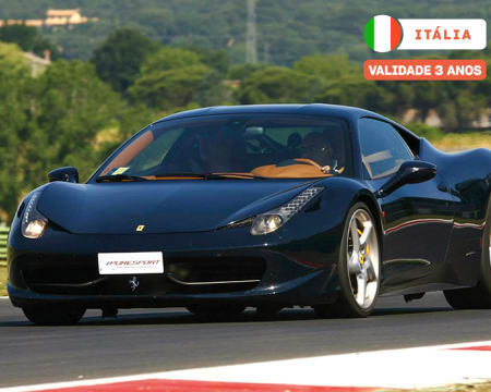 Experiência VIP: 2 Voltas ao Volante de um Ferrari 458 - Adrenalina na Pista! Autódromo Vairano - Itália