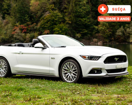 Experiência VIP: Aluguer de Ford Mustang GT por 2 Dias - 300Km Incluídos! Suíça