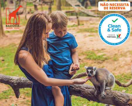 Badoca Safari Park | Entrada de Adulto + Interacção com Lémures + Rafting Africano