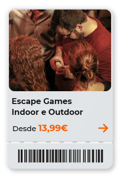 Escape Games Indoor e Outdoor - desde 13,99€