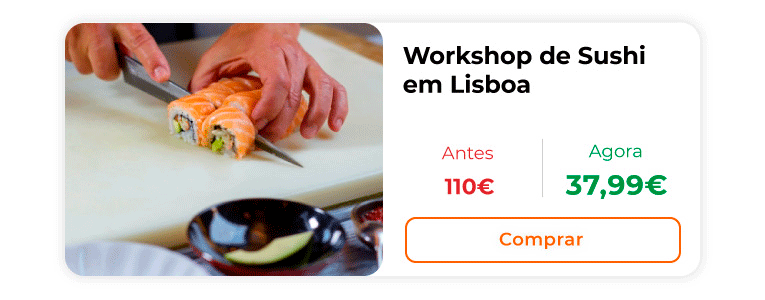 Workshop de Sushi em Lisboa