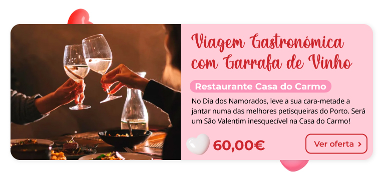 Viagem Gastronómica com Garrafa de Vinho