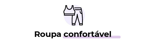 Roupa confortável
