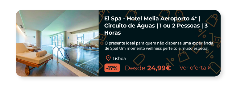 El Spa - Hotel Melia Aeroporto 4* | Acesso ao Circuito de Águas