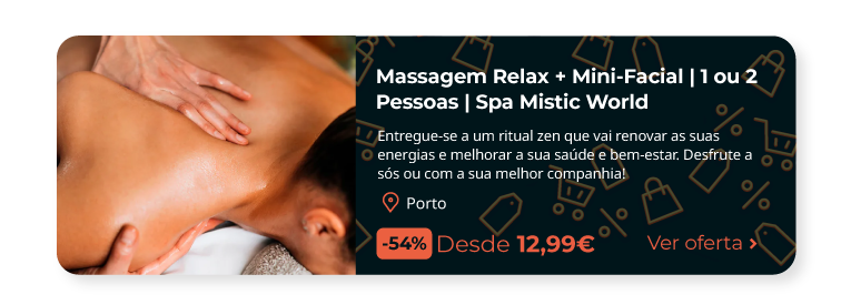 Massagem Relax + Mini-Facial | Spa Mistic World - Porto