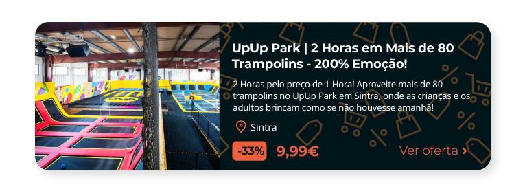UpUp Park - Sintra | 2 Horas em Mais de 80 Trampolins - 200% Emoção!
