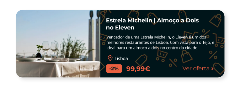 Estrela Michelin | Almoço a Dois no Eleven - Lisboa