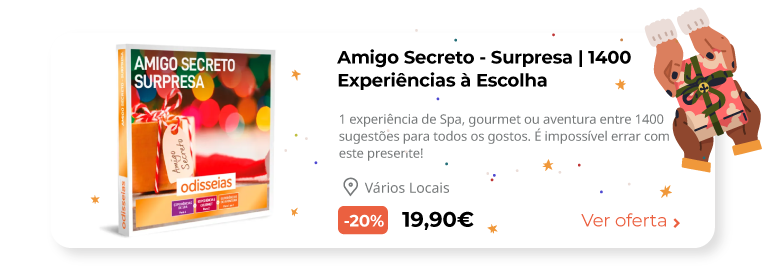 Amigo Secreto - Surpresa | 1400 Experiências à Escolha