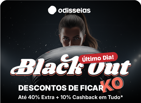 Black Out | Descontos de ficar KO até -40% Extra + 10% Cashback
