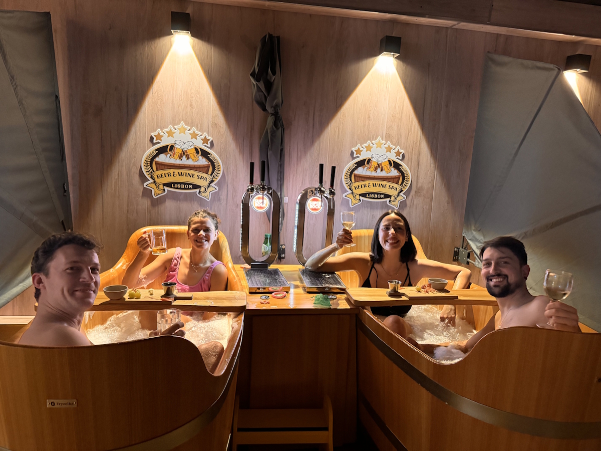 beer wine spa com amigos