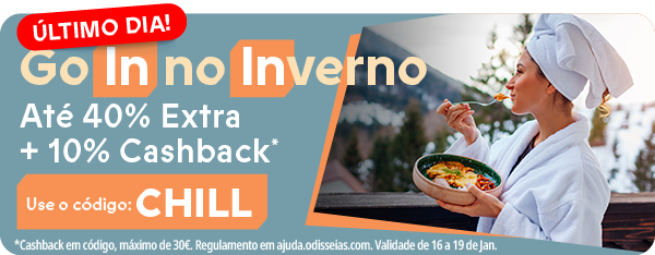 A terminar! Use código BYEBYE para até -40% extra e 5% em cashback