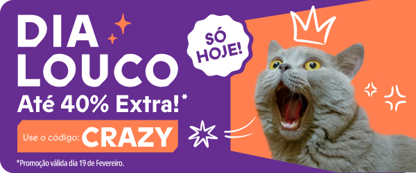 Dia Louco! Até -40% extra com o código CRAZY