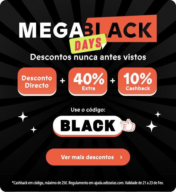 Mega Black Days! Com o código BLACK