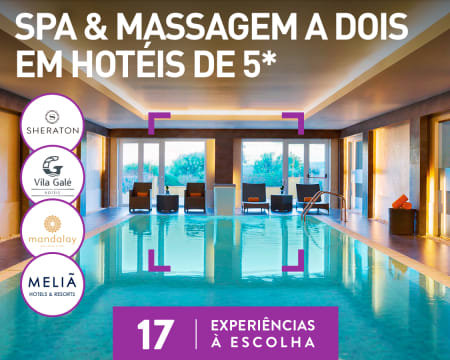 Spa & Massagem a Dois em Hotéis de 5* | 17 Locais à Escolha
