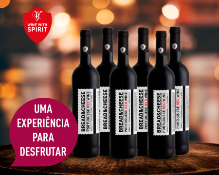 6 Garrafas de Vinho Bread & Cheese Tinto | Entrega Grátis em Casa 6 Garrafas de Vinho Bread & Cheese Tinto | Entrega Grátis em Casa