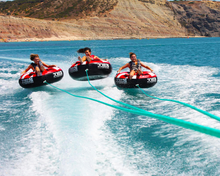 Flyfish, Twister ou Ringos na Praia da Luz para 2 Flyfish, Twister ou Ringos na Praia da Luz para 2