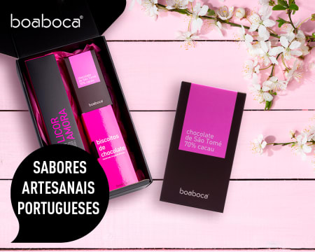 Cabaz Boa Boca® - Entrega Grátis em Casa | 3 Produtos - Licor, Biscoitos & Chocolate Negro