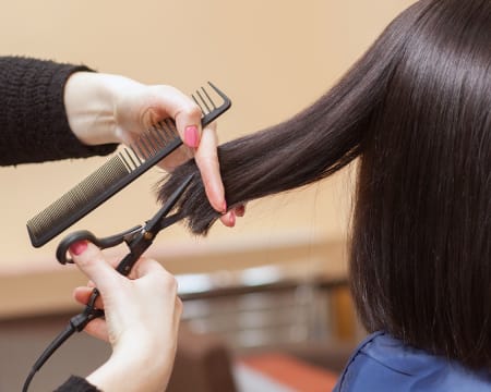 Corte e Secagem para Ela + Corte para Ele | Espaço Marcos Fernandes Corte e Secagem para Ela + Corte para Ele | Espaço Marcos Fernandes