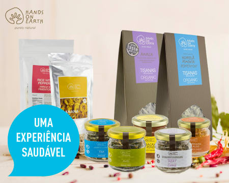 Cabaz Hands on Earth - Entrega Grátis em Casa | 11 Produtos Naturais & Orgânicos