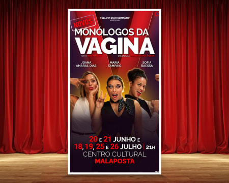 «Monólogos da Vagina» c/ Sofia Baessa, Maria Sampaio e Joana Amaral Dias | Centro Cultural Malaposta
