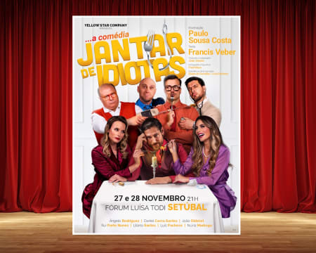 Espetáculo «Jantar de Idiotas» | 27 de Novembro | Fórum Luísa Todi - Setúbal
