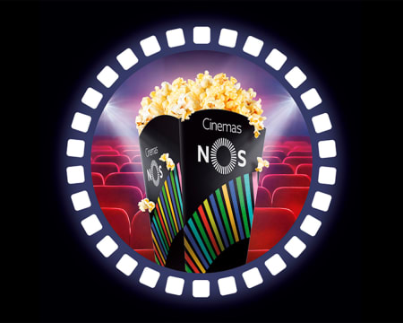 Cinemas NOS | 2 Bilhetes Cinema + 1 Pipoca Média + 2 Bebidas