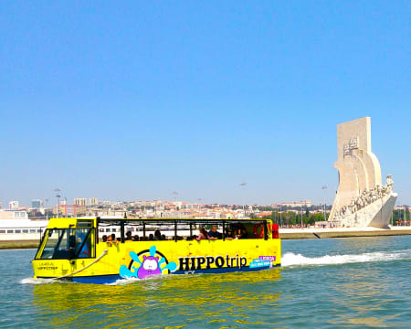 HIPPOtrip | Passeio em Lisboa em Veículo Anfíbio com "Mergulho" no Rio Tejo