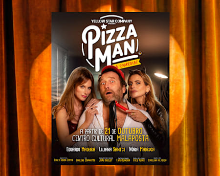Bilhetes para a Comédia «PIZZA MAN» no Centro Cultural Malaposta | Lisboa