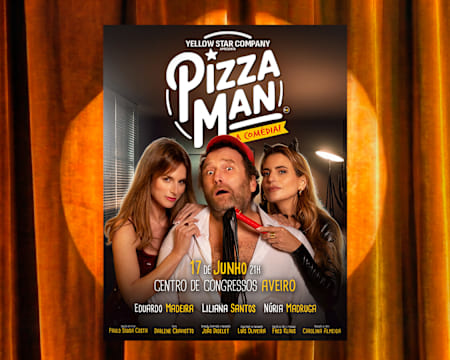 Bilhetes para «PIZZA MAN» | Comédia Imperdível no Centro de Congressos de Aveiro