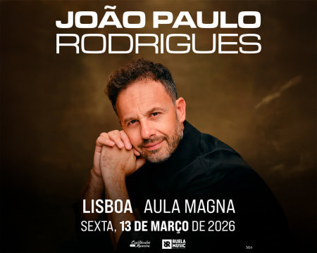 Bilhete Duplo para Concerto de João Paulo Rodrigues na Aula Magna | Espetáculo de Música e Humor - 13 Março 2026