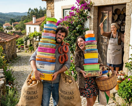 Escapadinha na Casa dos Pais com Pack Marmitas de Oferta | 1 Semana com Tudo Incluído!