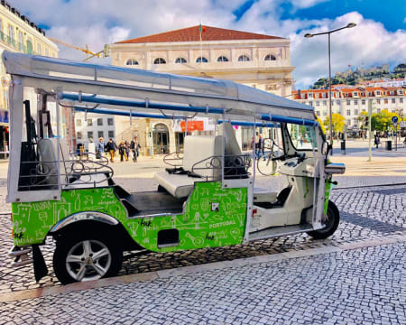 Passeio de Tuk Tuk pela Lisboa Burguesa - Até 6 Pessoas | Eco Tuk Guide