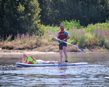 Aula de Stand Up Paddle para 2 Aula de Stand Up Paddle para 2