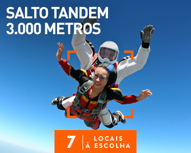 Salto Tandem 3.000 Metros - 7 Locais à Escolha