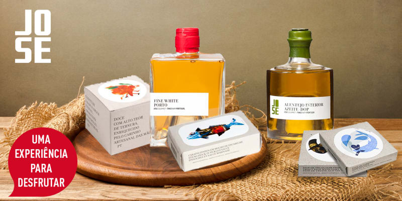 Cabaz JOSE Gourmet - Entrega Grátis em Casa | 6 Produtos c/ História Portuguesa