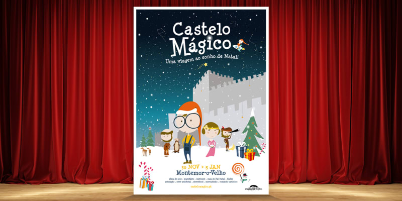 Entrada no Castelo Mágico - Uma Viagem ao Sonho de Natal! Bilhete de Adulto ou Criança | Montemor-o-Velho