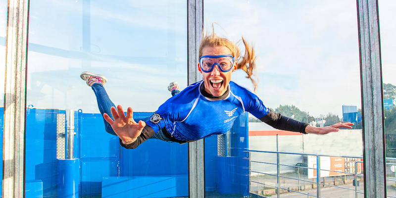 Experiência de Voo no Primeiro Túnel de Vento em Portugal! DreamFly Indoor Skydiving Porto