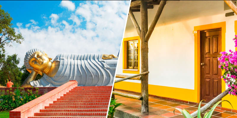 Hotel Rural A Coutada - Peniche | Estadia Romântica com Opção Jantar e Visita ao Jardim Buddha Eden