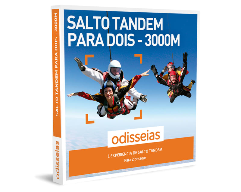 Salto Tandem a 3.000 Metros para Dois