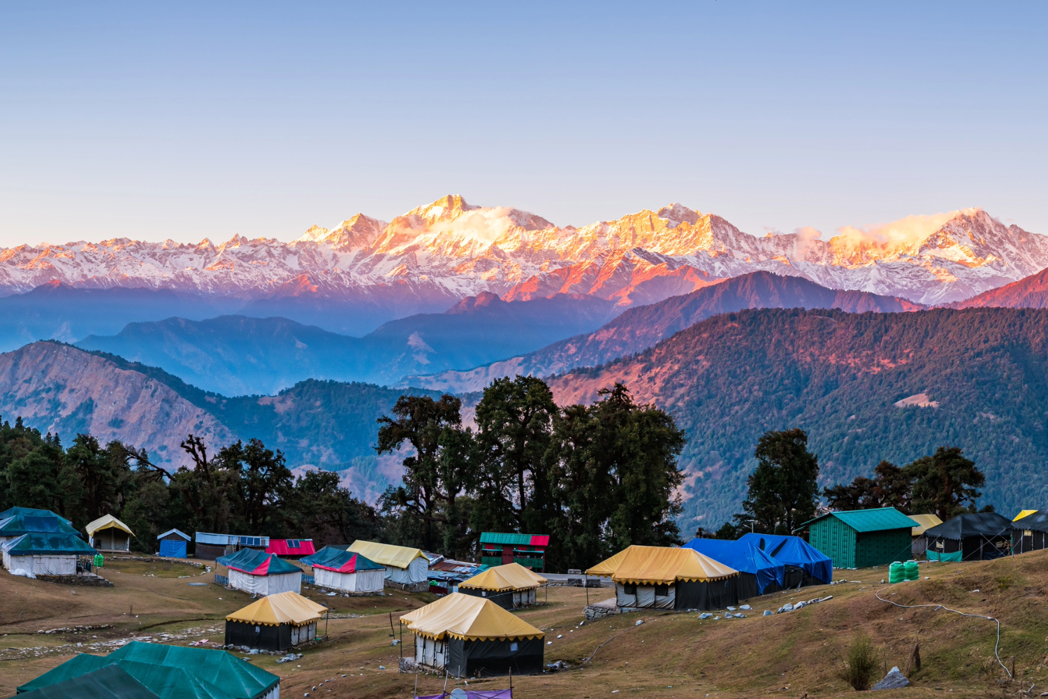 Mountain views from the camp