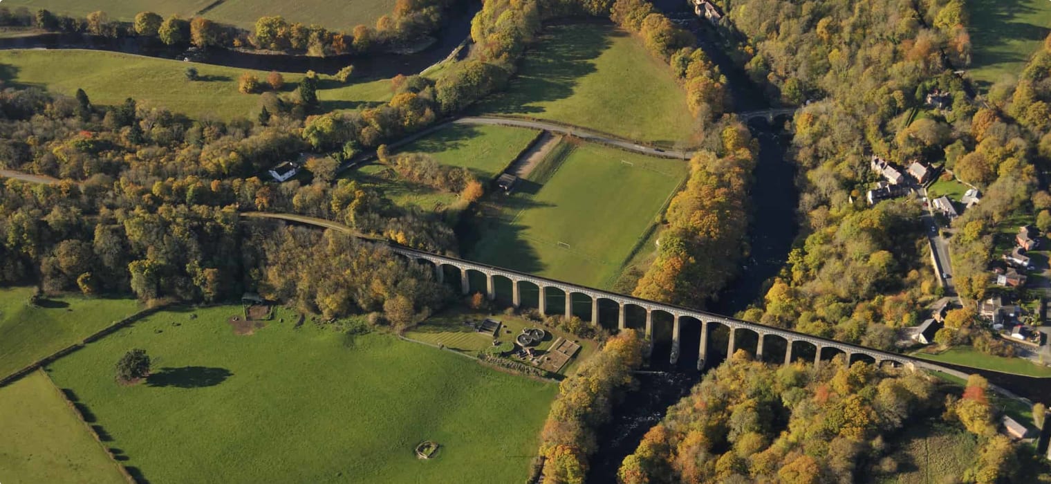 Pontcysyllte Aqueduct from the air