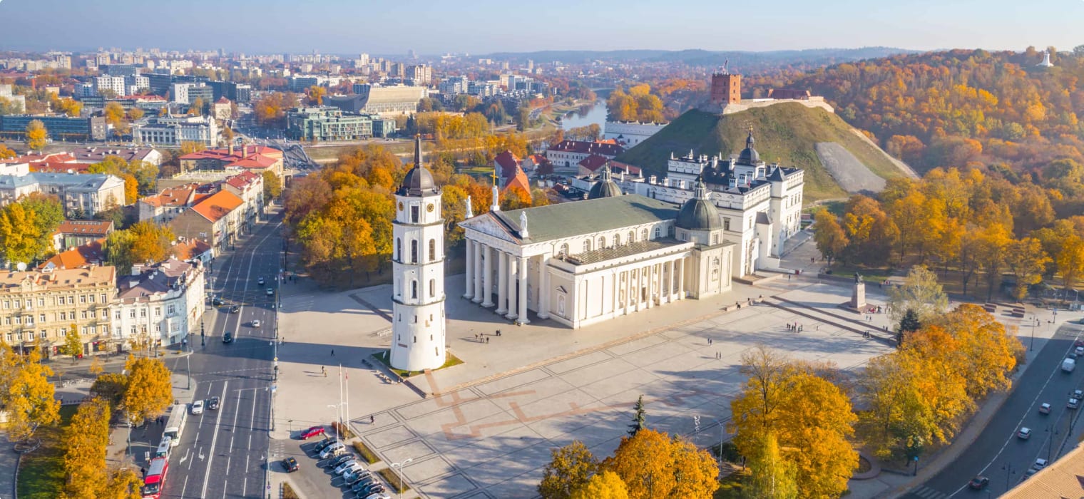 Cathedral Square, Vilnius Cathedral, Vilnius, Lithuania