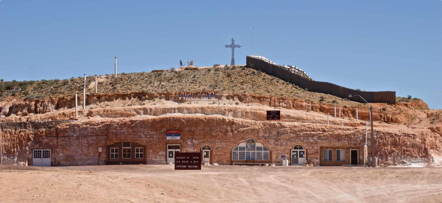 Serbian Orthodox underground church, Coober Pedy